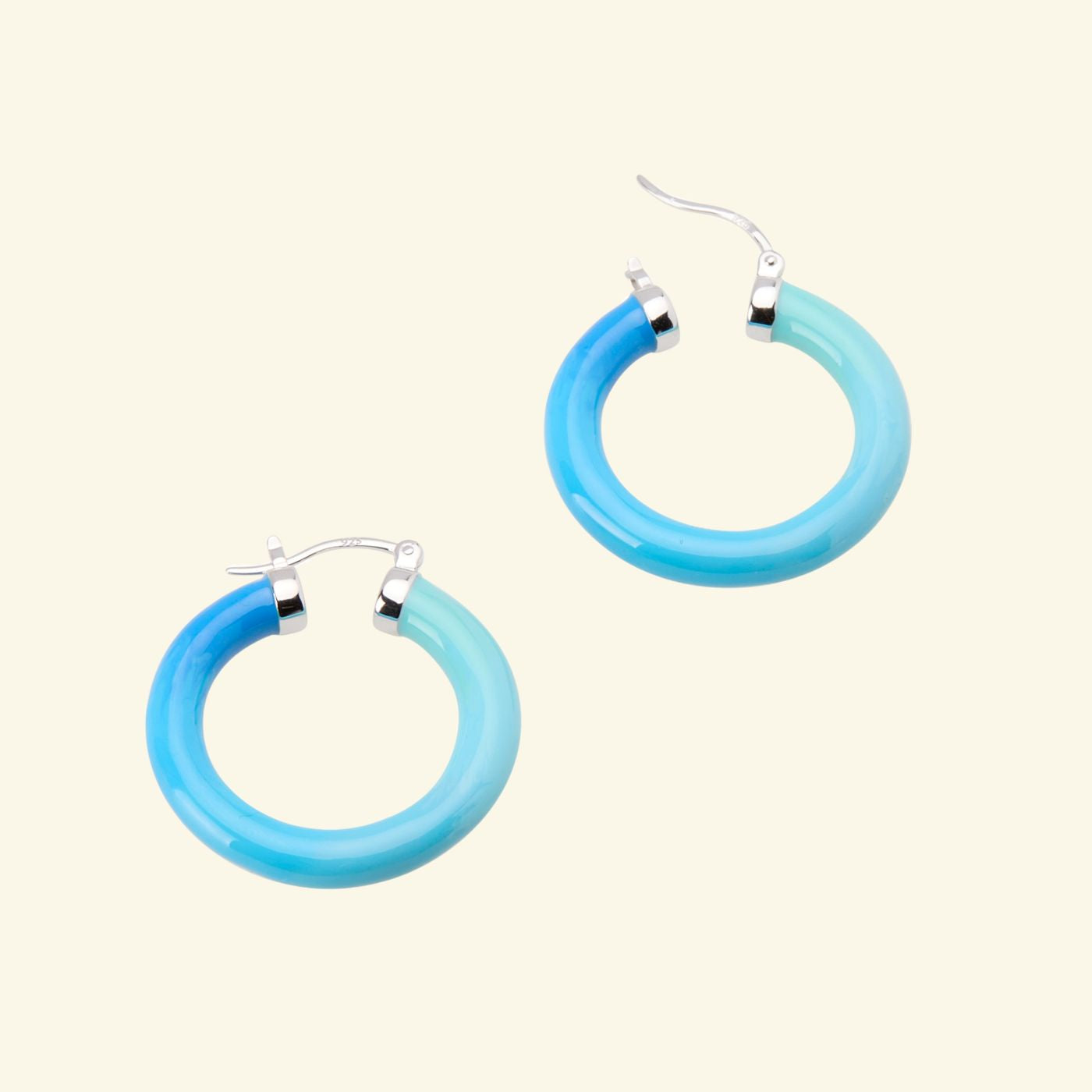 Tropicale Hoop Earring Ocean - Silver image 2