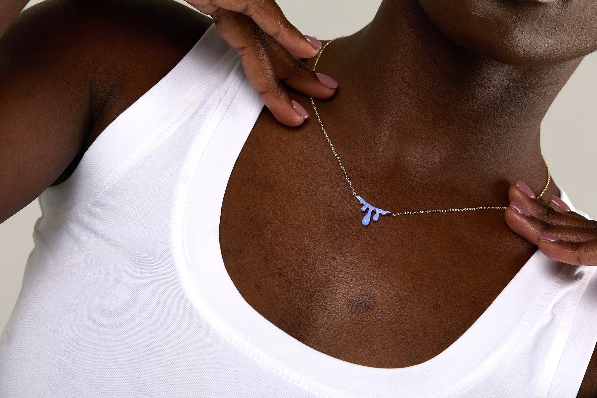 Gelato Gold Necklace - Lavender image 1