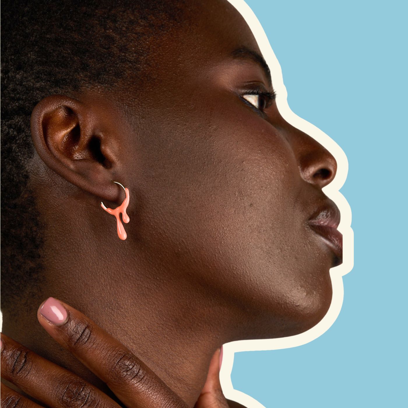 Gelato Gold Earring - Tangerine image 1