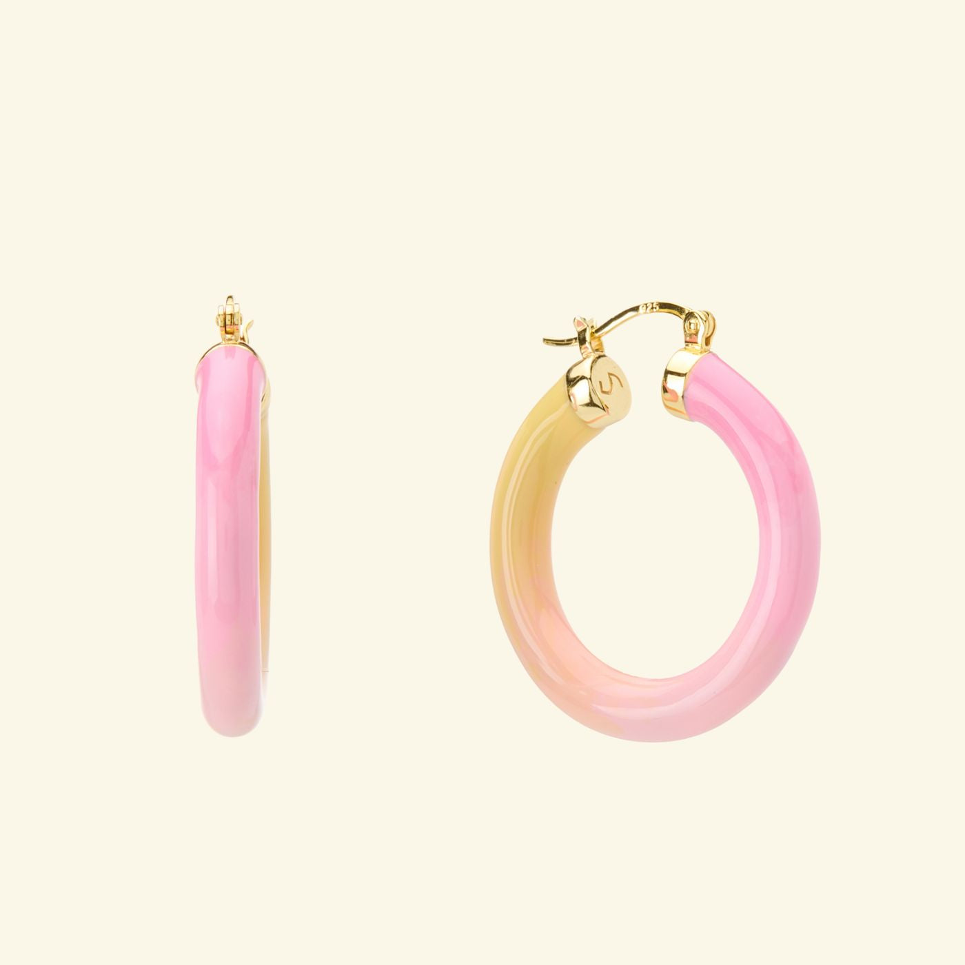 Tropicale Hoop Earring Sunset - Gold Vermeil image 0