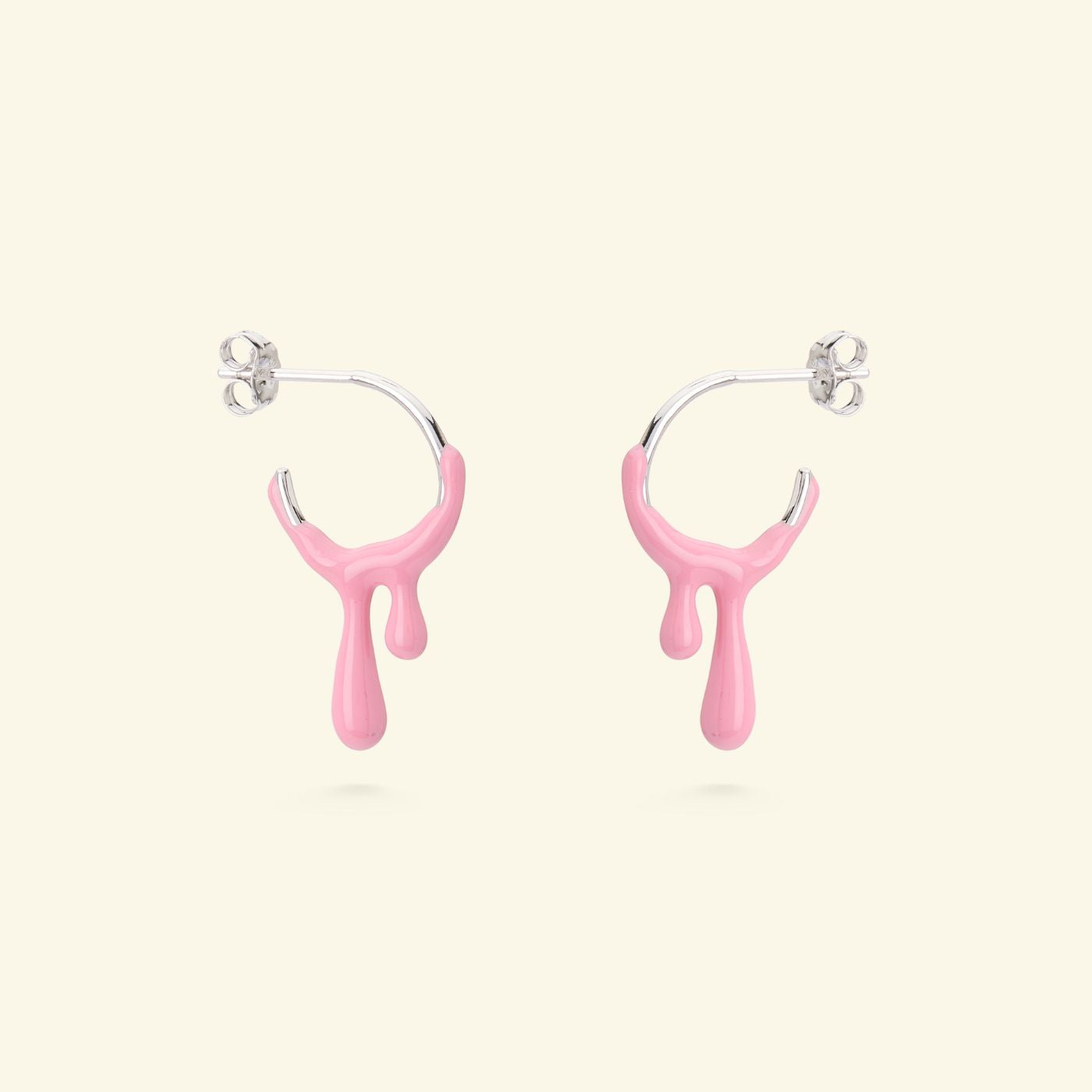 Gelato Silver Earring - Raspberry image 0