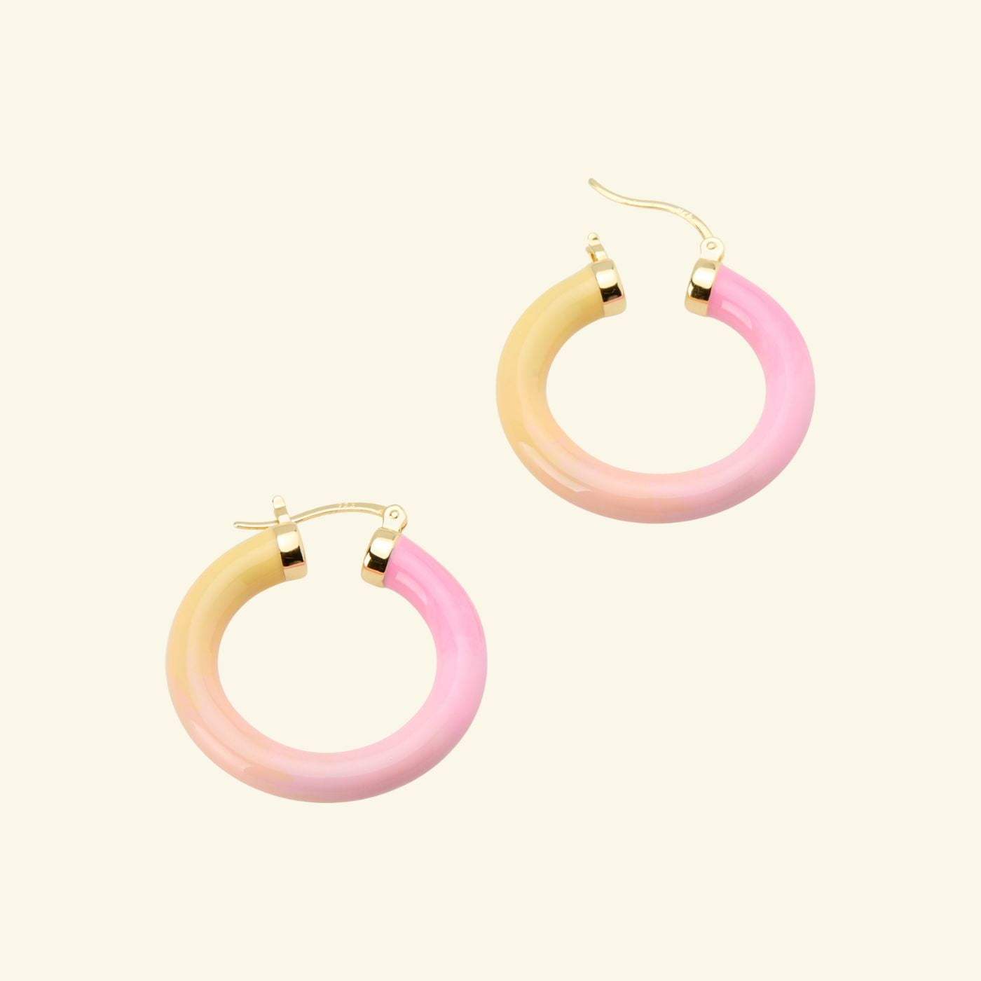 Tropicale Hoop Earring Sunset - Gold Vermeil image 2