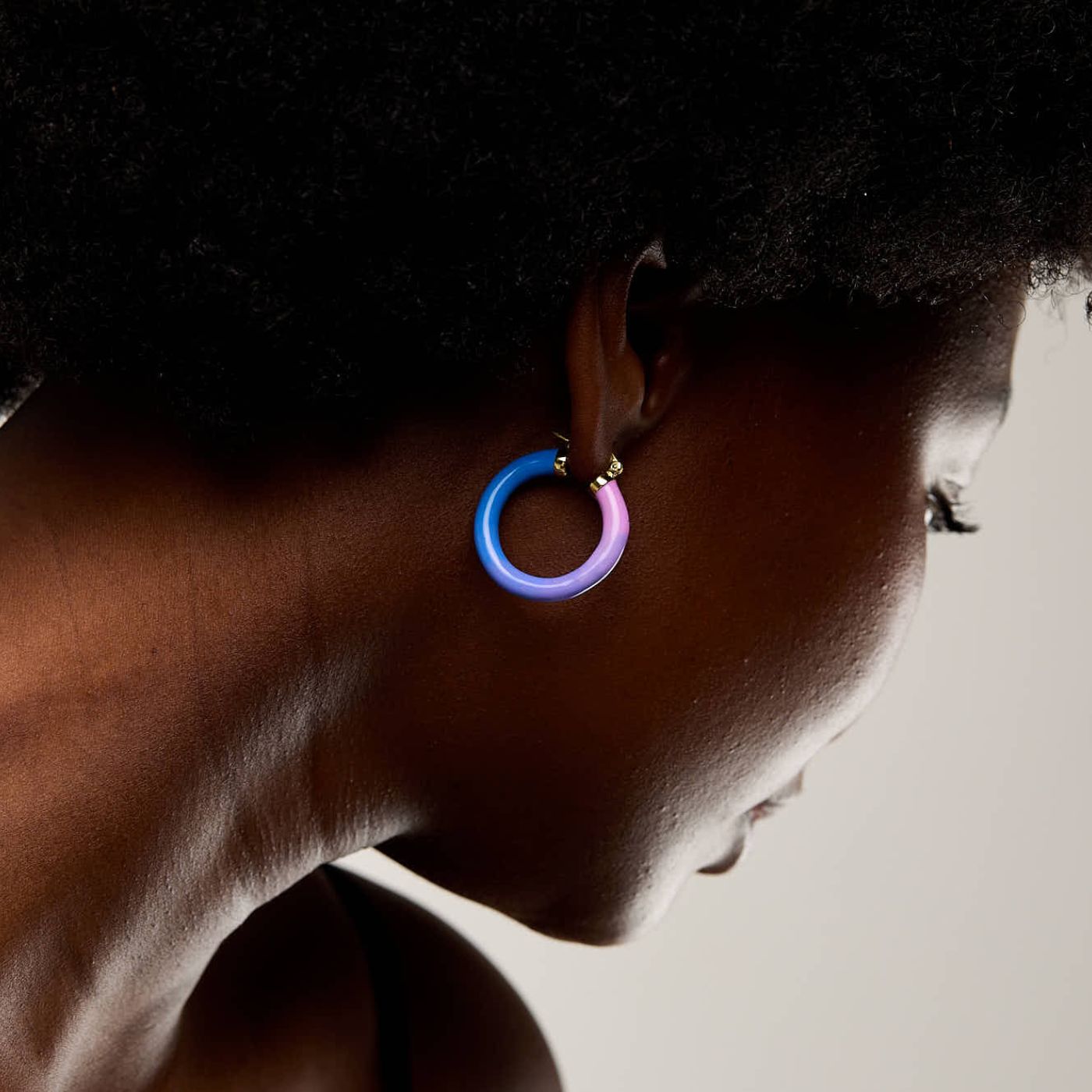 Tropicale Hoop Earring Dawn - Silver image 1