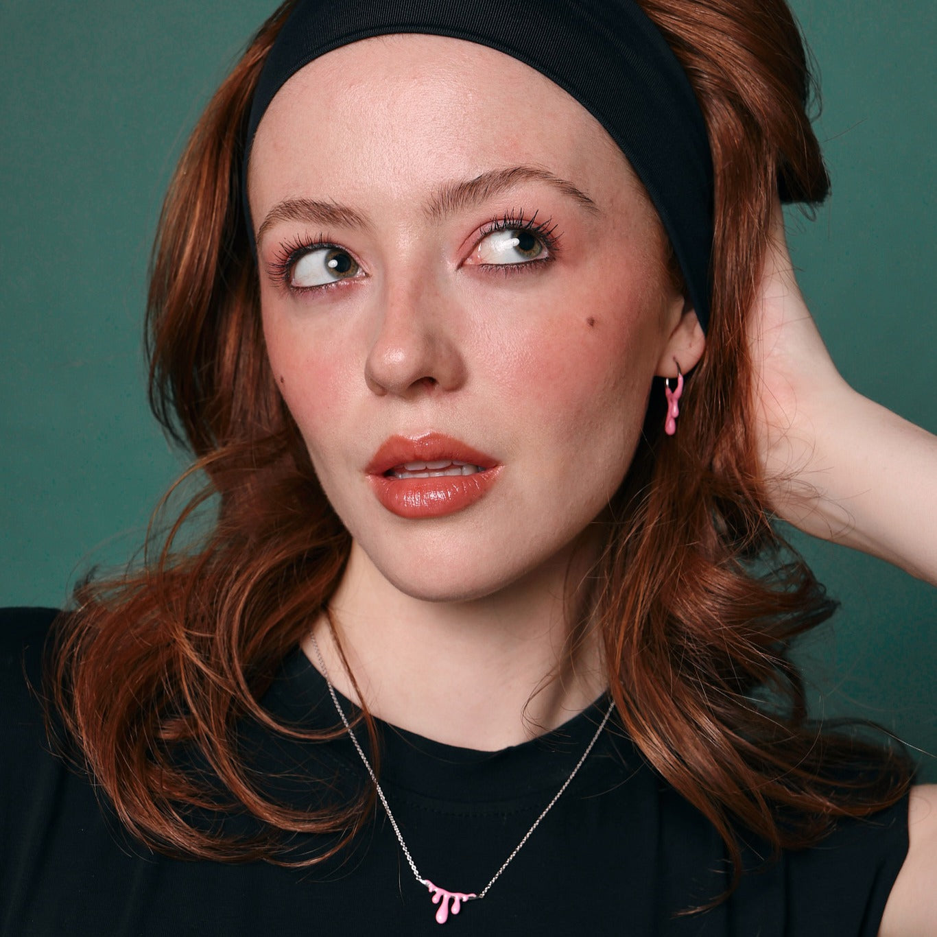 Gelato Silver Earring - Raspberry image 3