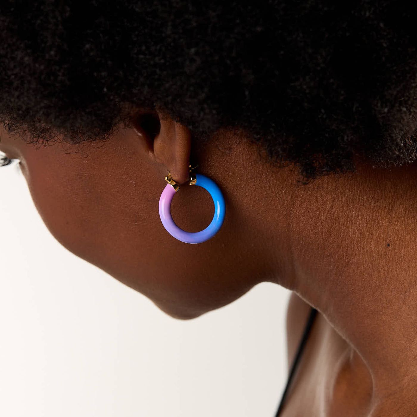 Tropicale Hoop Earring Dawn - Gold Vermeil image 1