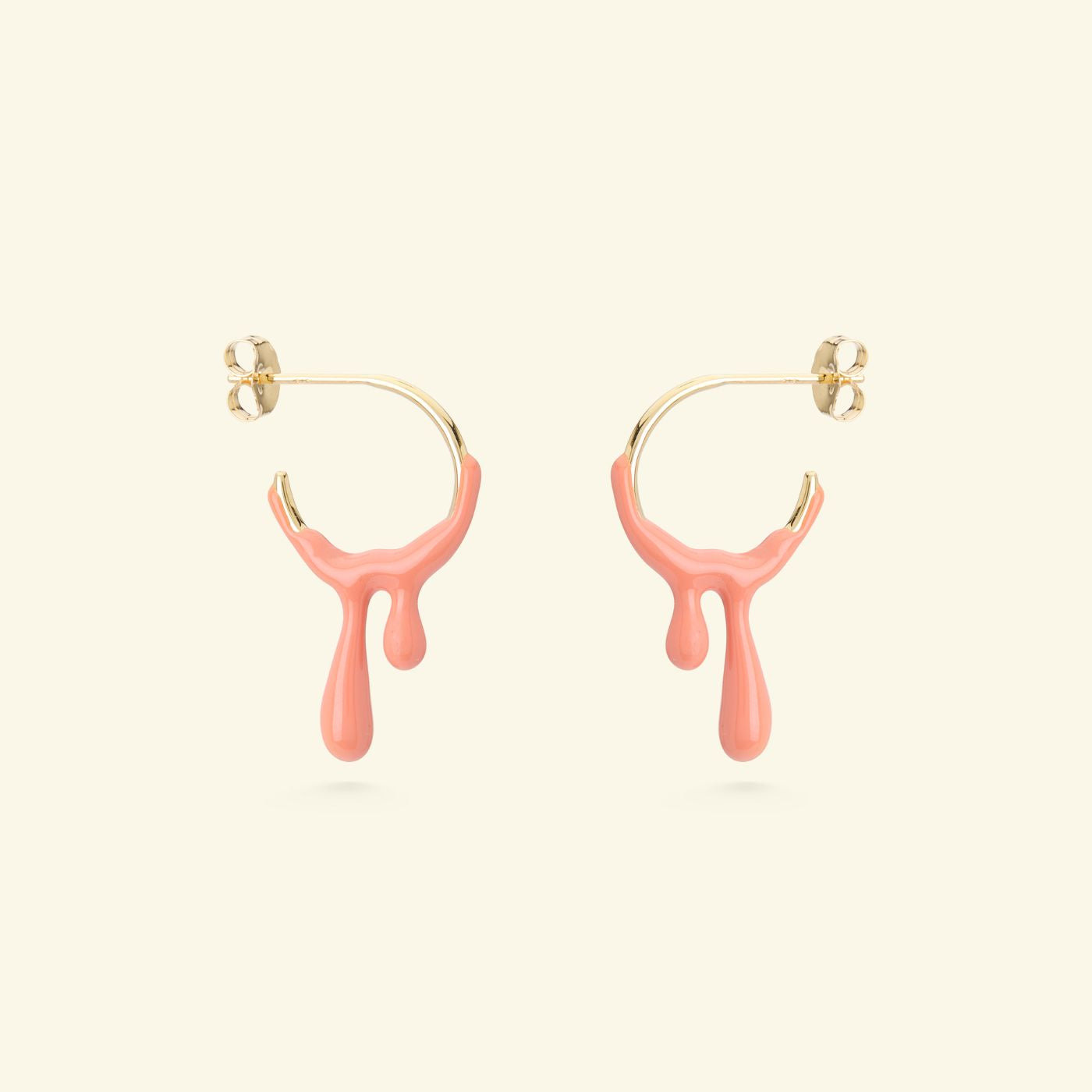 Gelato Gold Earring - Tangerine image 0