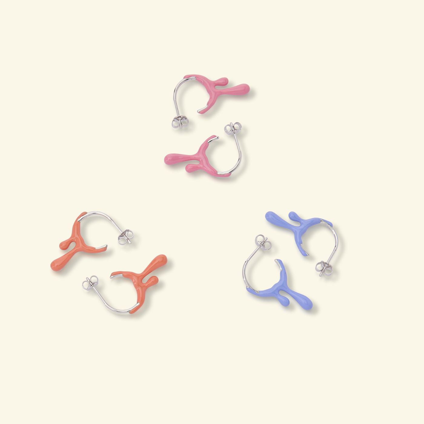 Gelato Silver Earring - Lavender image 2