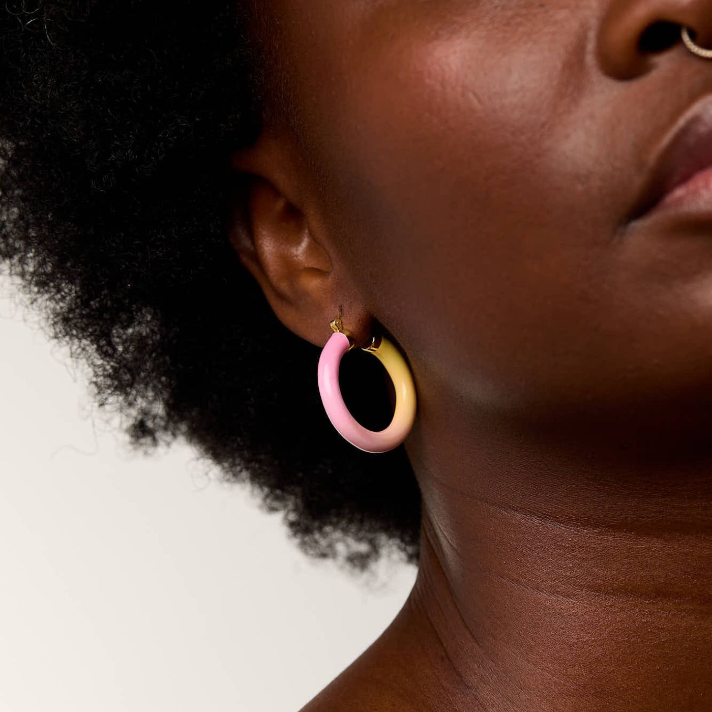 Tropicale Hoop Earring Sunset - Gold Vermeil image 3