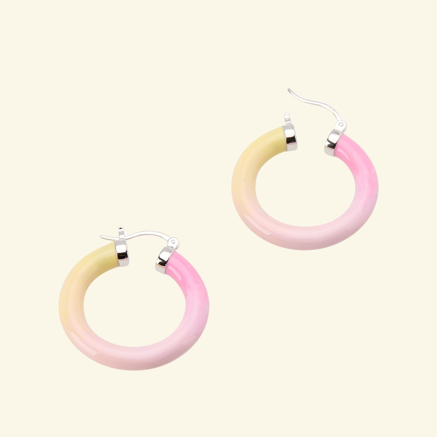 Tropicale Hoop Earring Sunset - Silver image 2