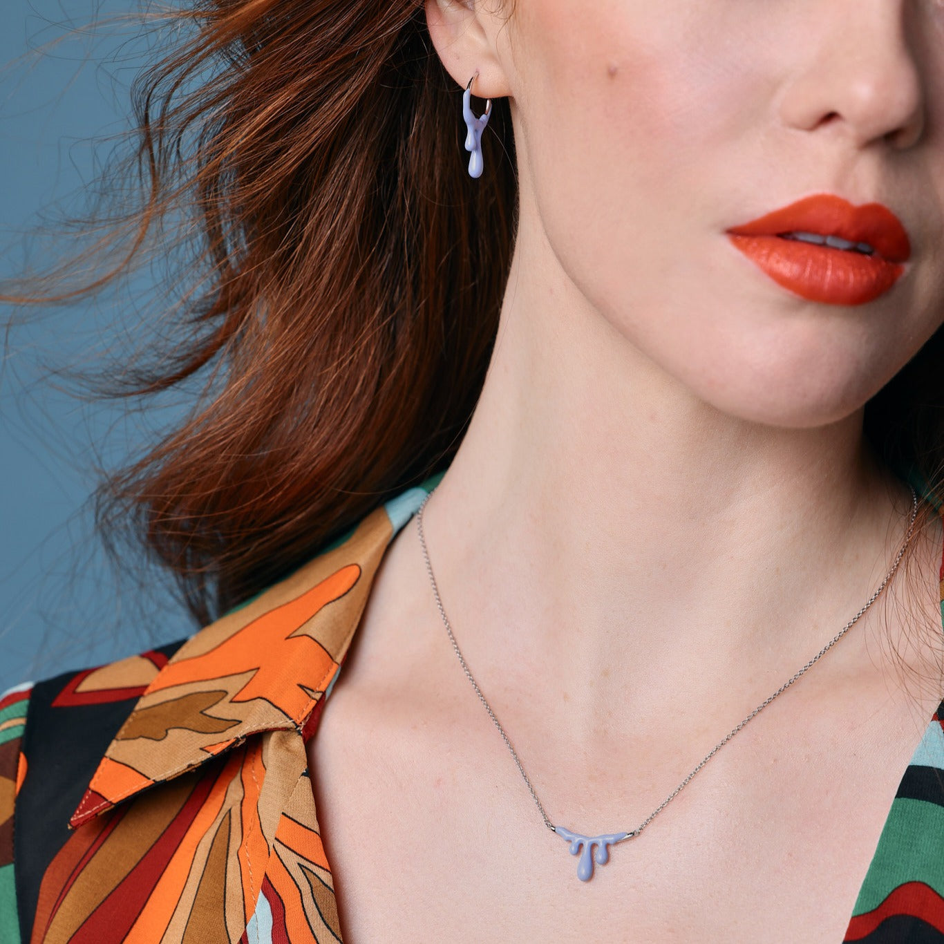 Gelato Silver Necklace - Lavender image 3