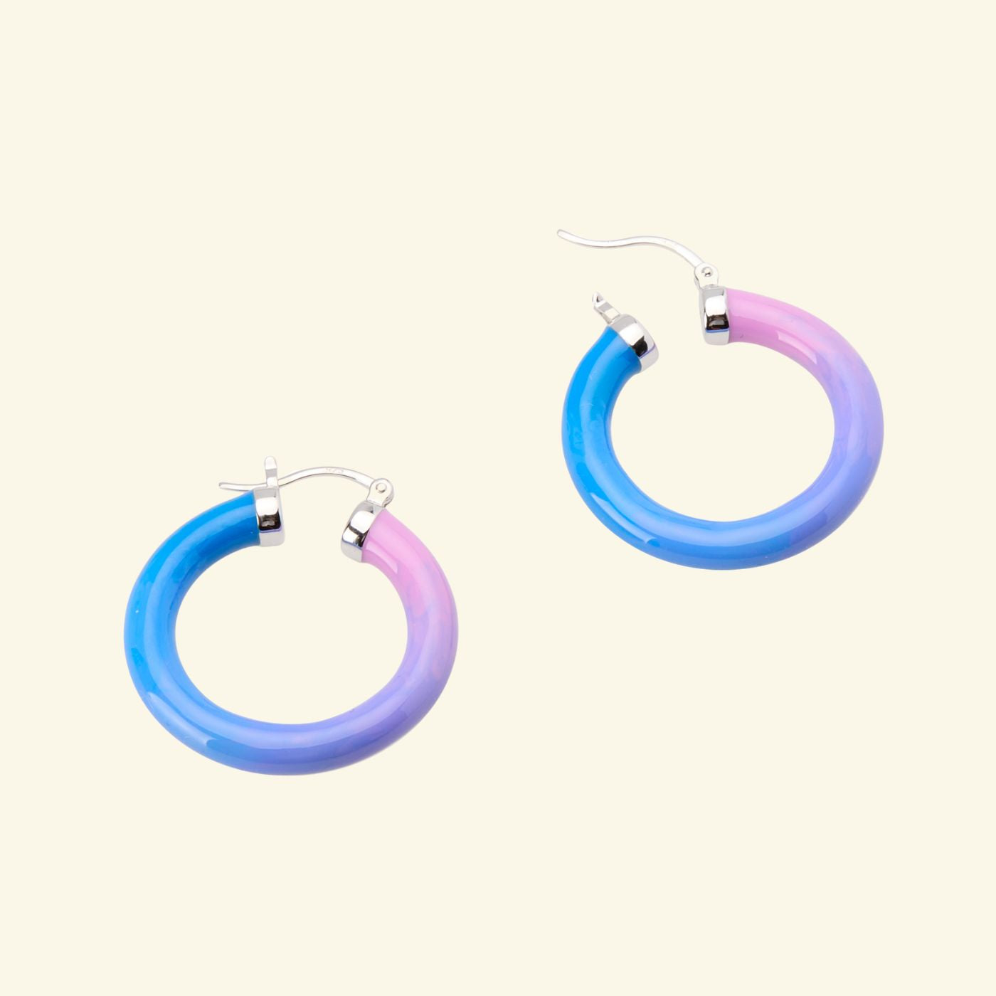 Tropicale Hoop Earring Dawn - Silver image 2