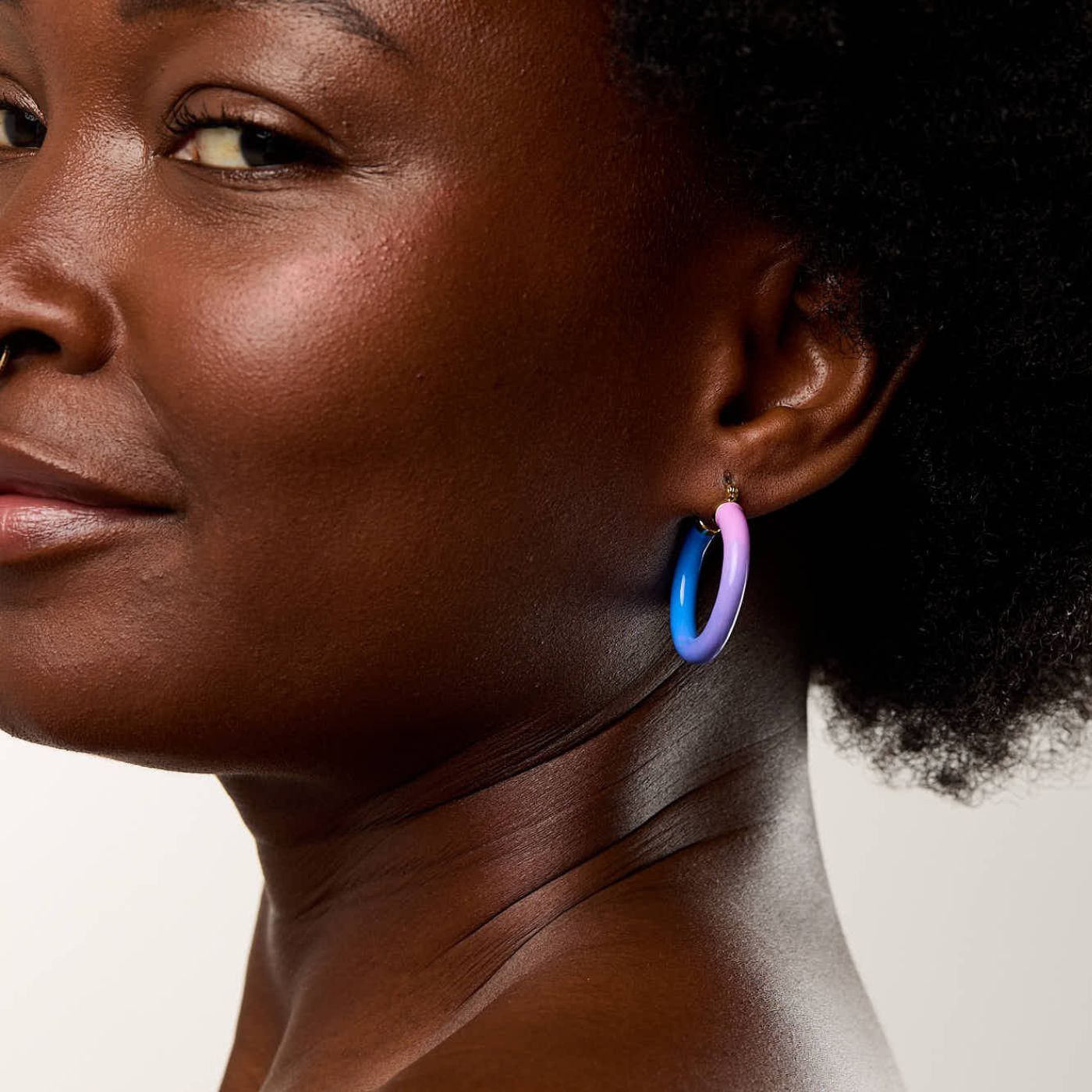 Tropicale Hoop Earring Dawn - Gold Vermeil image 3