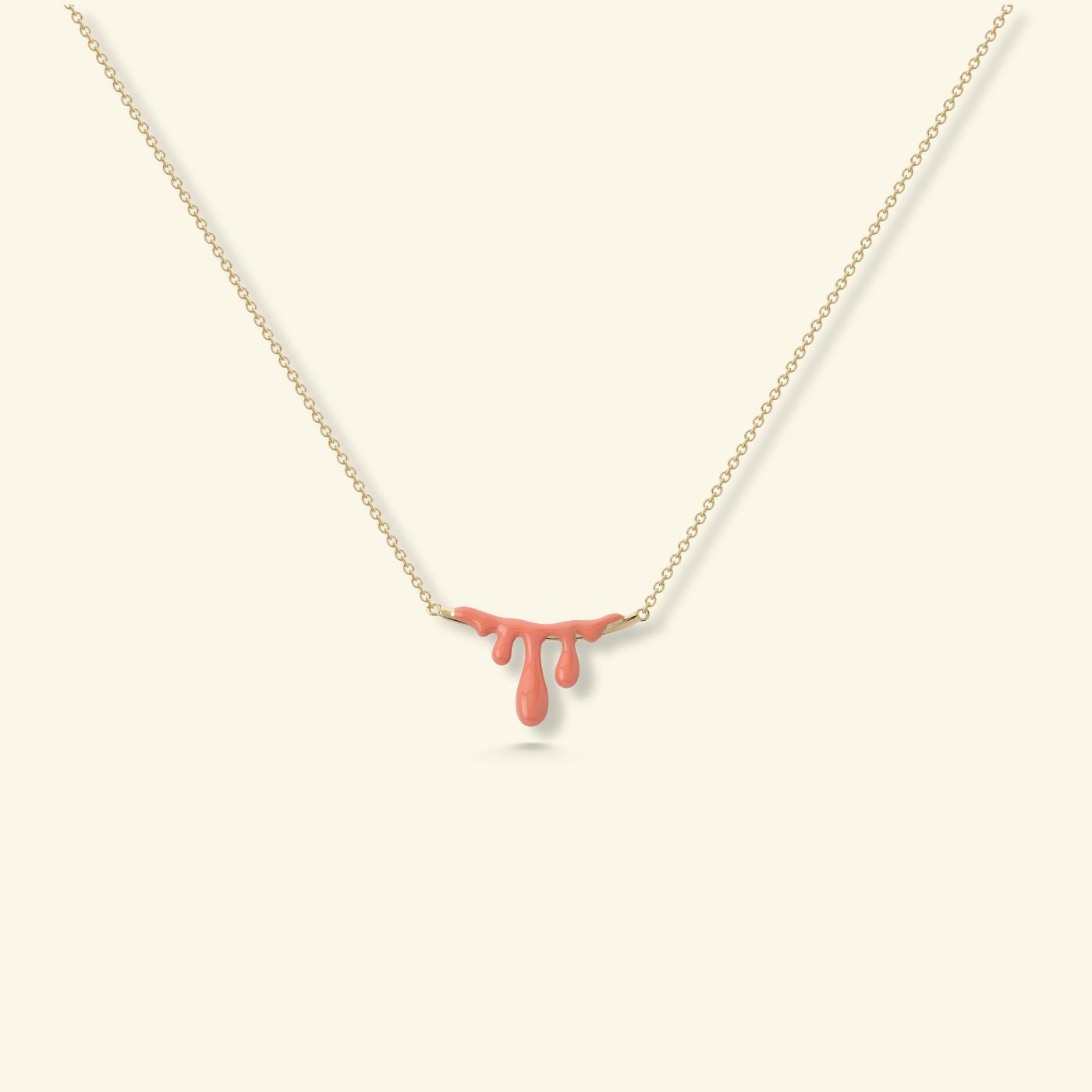 Gelato Gold Necklace -Tangerine image 0