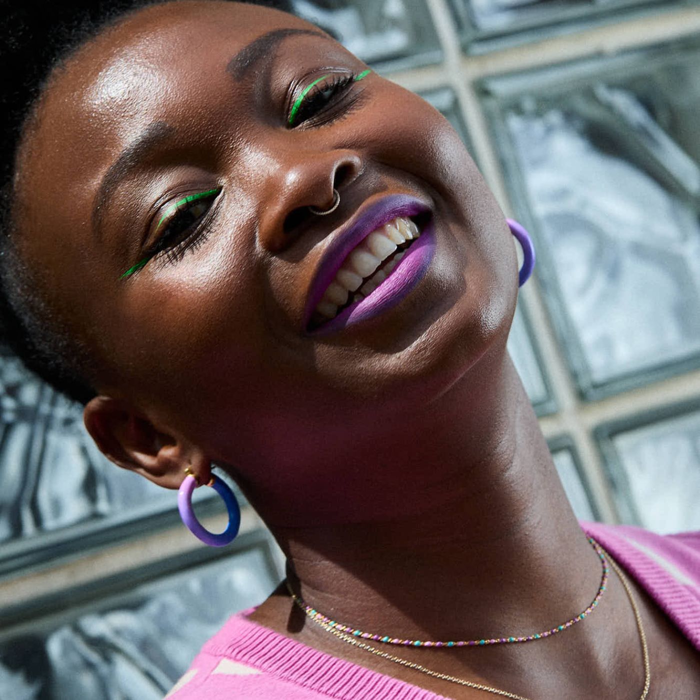 Tropicale Hoop Earring Dawn - Silver image 4