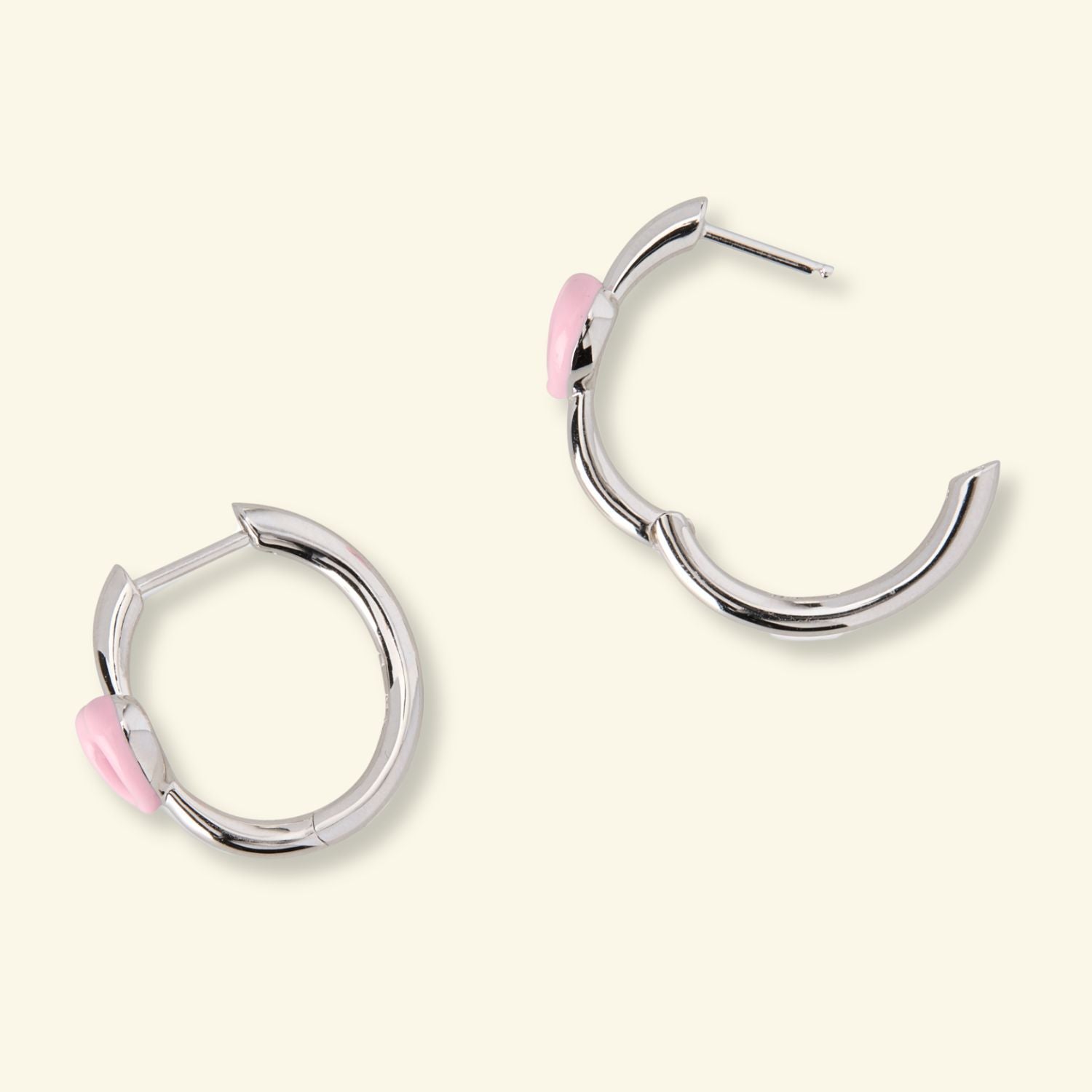 Cometa Heart Hoop Earring image 2