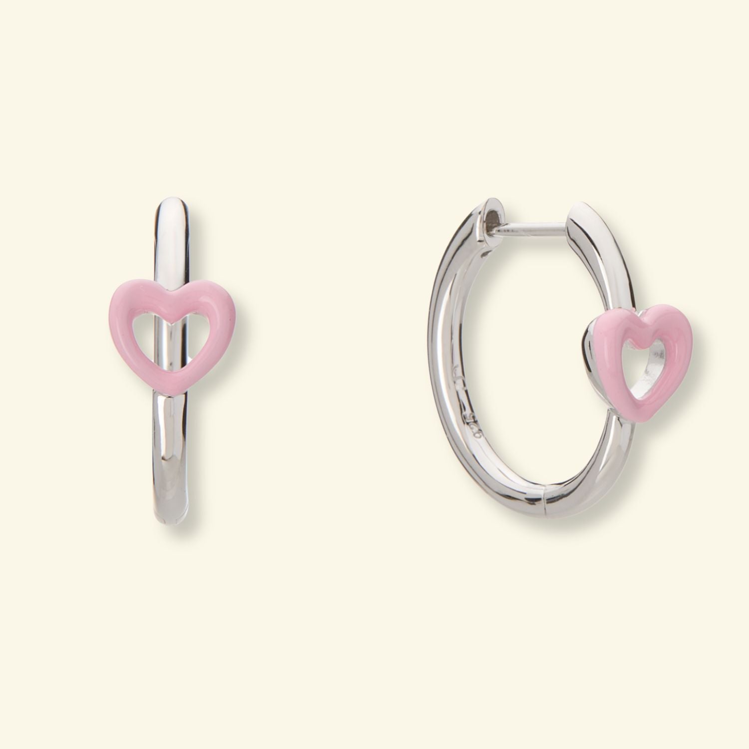 Cometa Heart Hoop Earring image 0