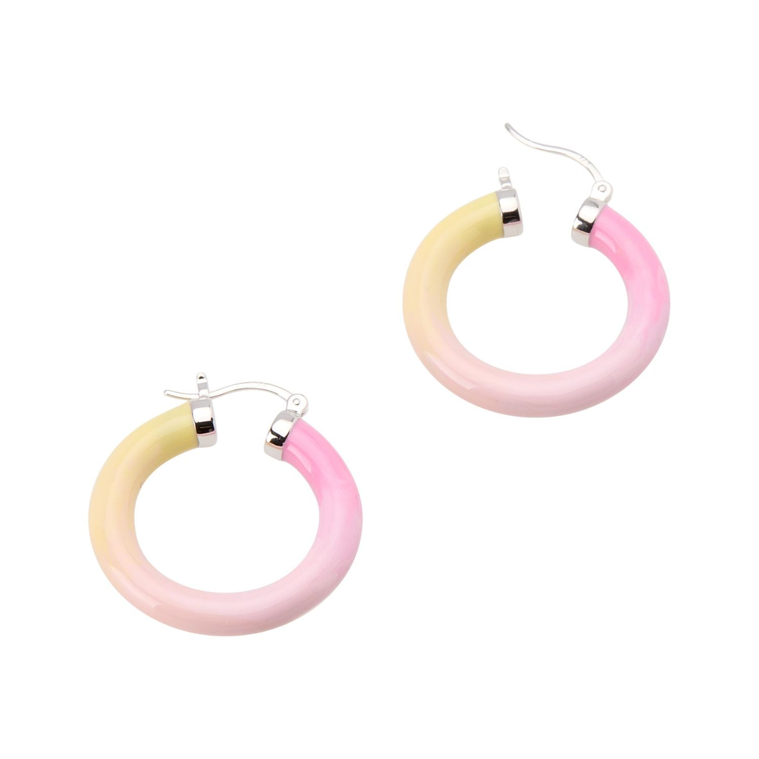 Tropicale Hoop Earring Sunset - Silver