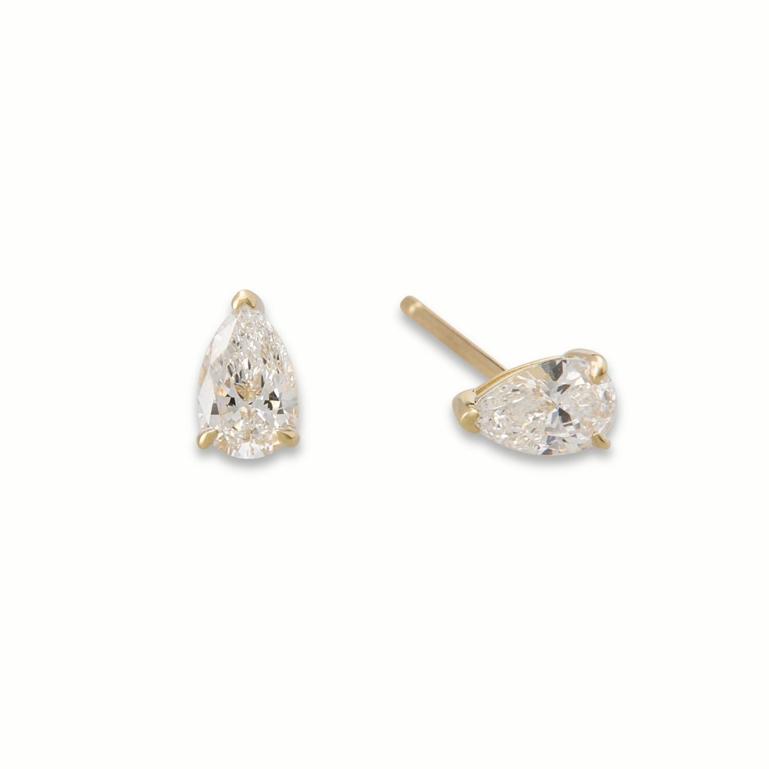 Lab Grown Diamond Pear Studs - 0.30ctw