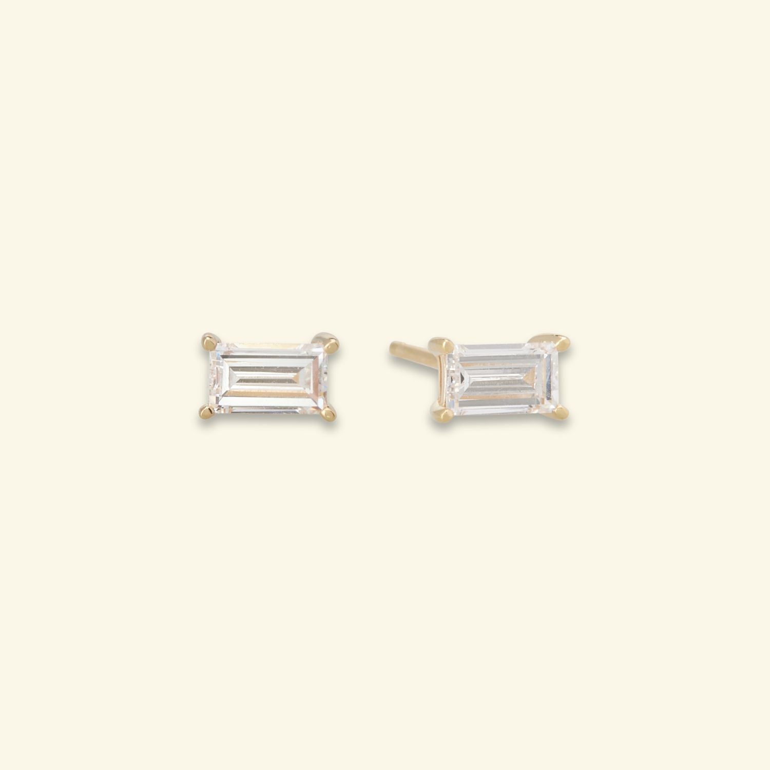 Lab Grown Diamond Baguette Studs - 0.30ctw