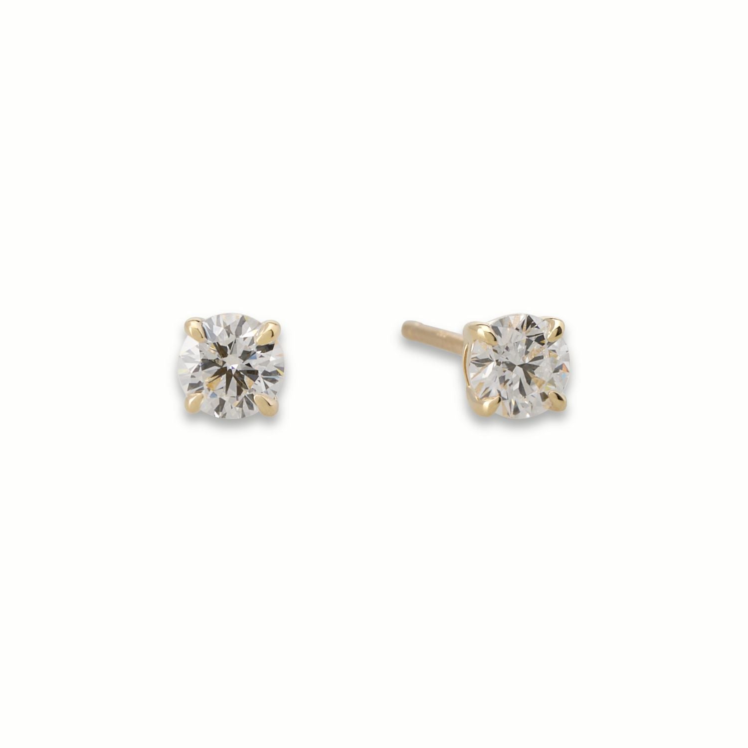 Lab Grown Round Diamond Studs - 0.30ctw