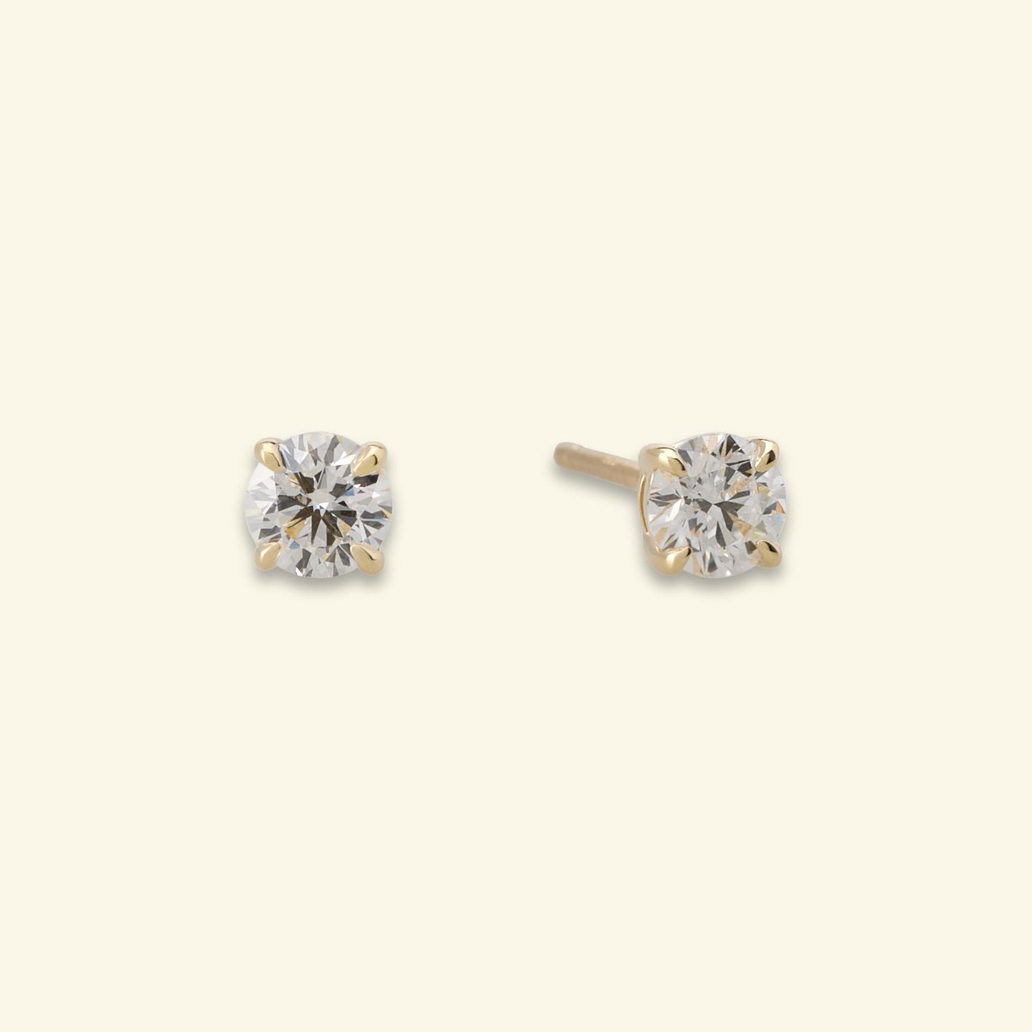 Lab Grown Round Diamond Studs - 0.30ctw
