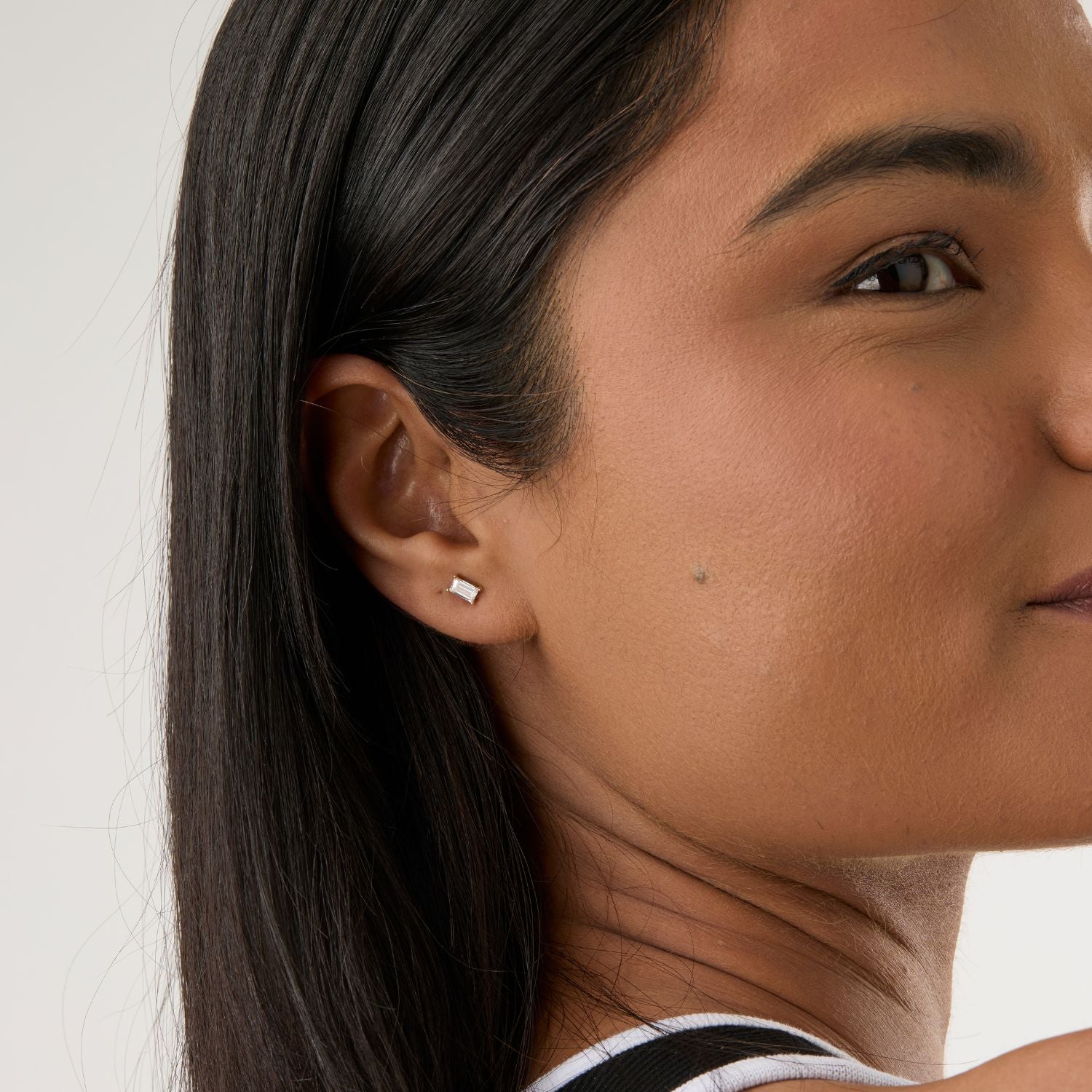 Lab Grown Diamond Baguette Studs - 0.50ctw