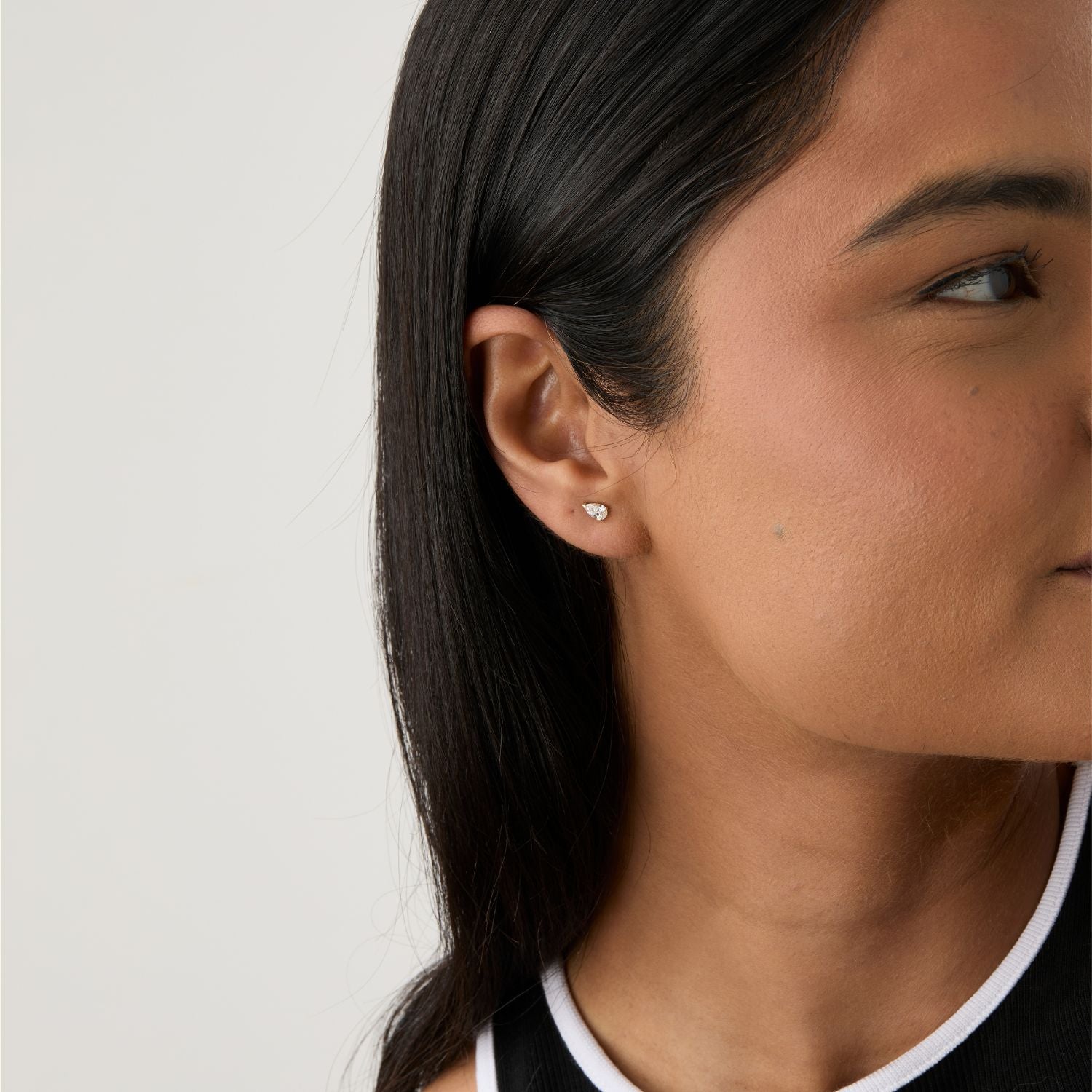 Lab Grown Diamond Pear Studs - 0.50ctw