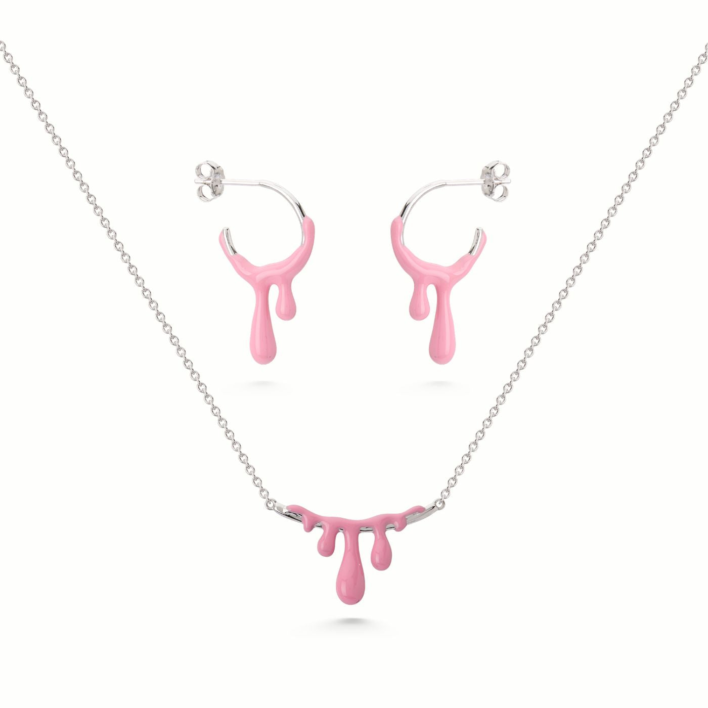 Gelato Raspberry Silver Set