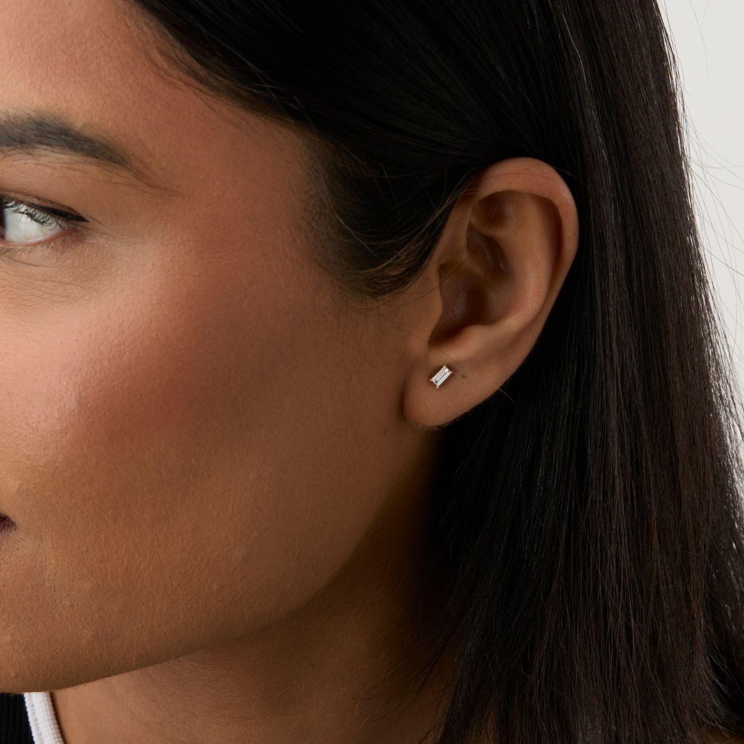 Lab Grown Diamond Baguette Studs - 0.30ctw