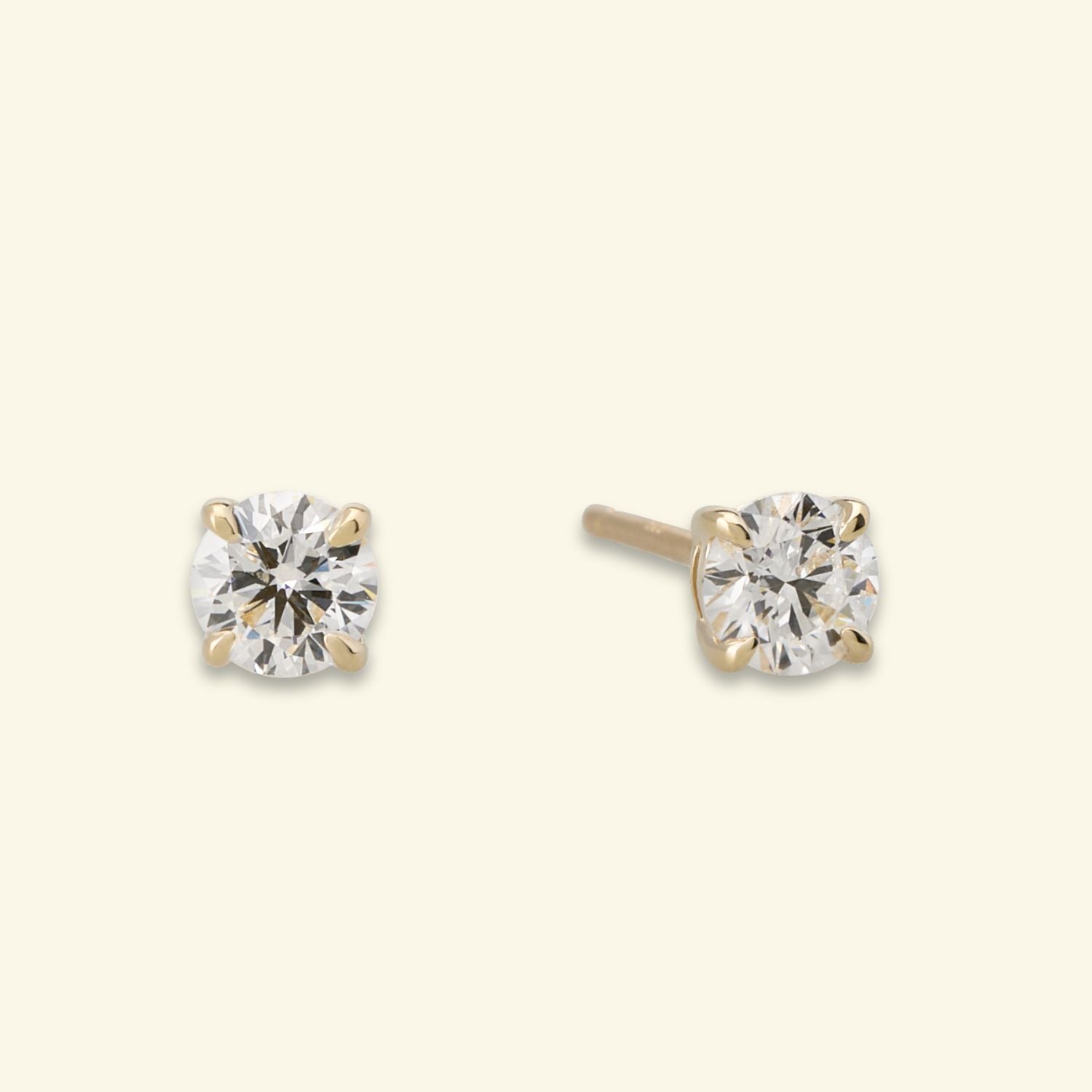 Lab Grown Diamond Round Studs - 0.50ctw