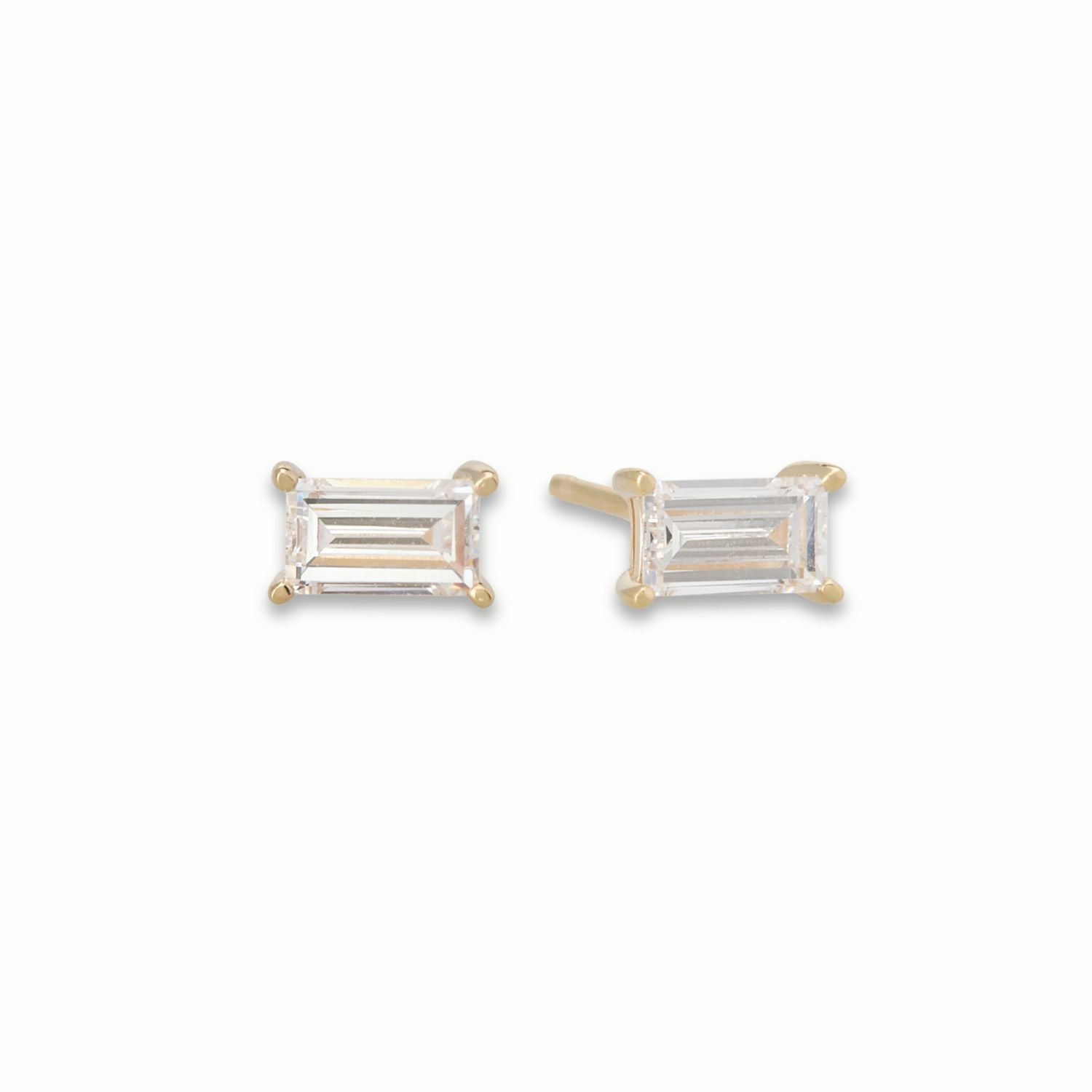 Lab Grown Diamond Baguette Studs - 0.50ctw