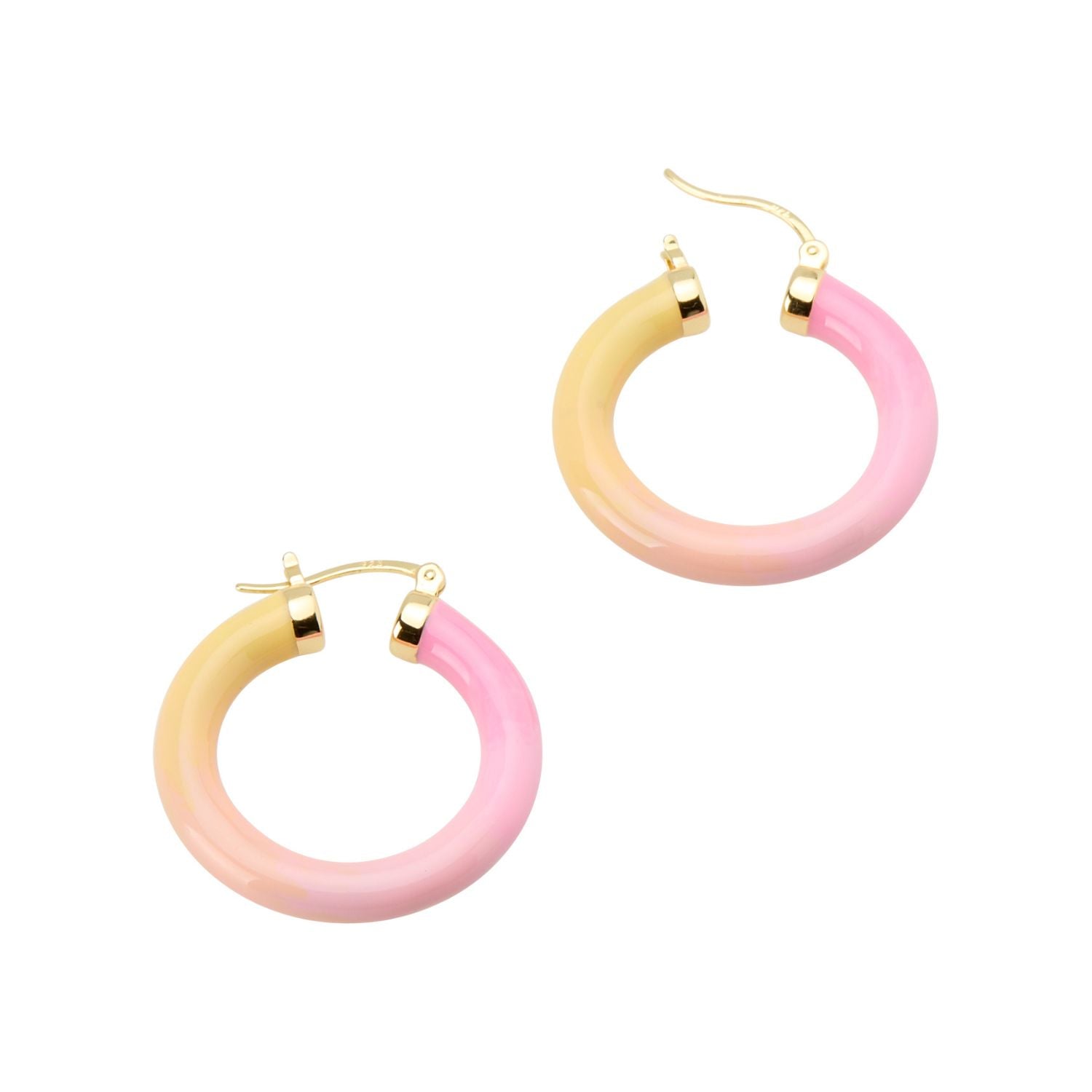 Tropicale Hoop Earring Sunset - Gold Vermeil