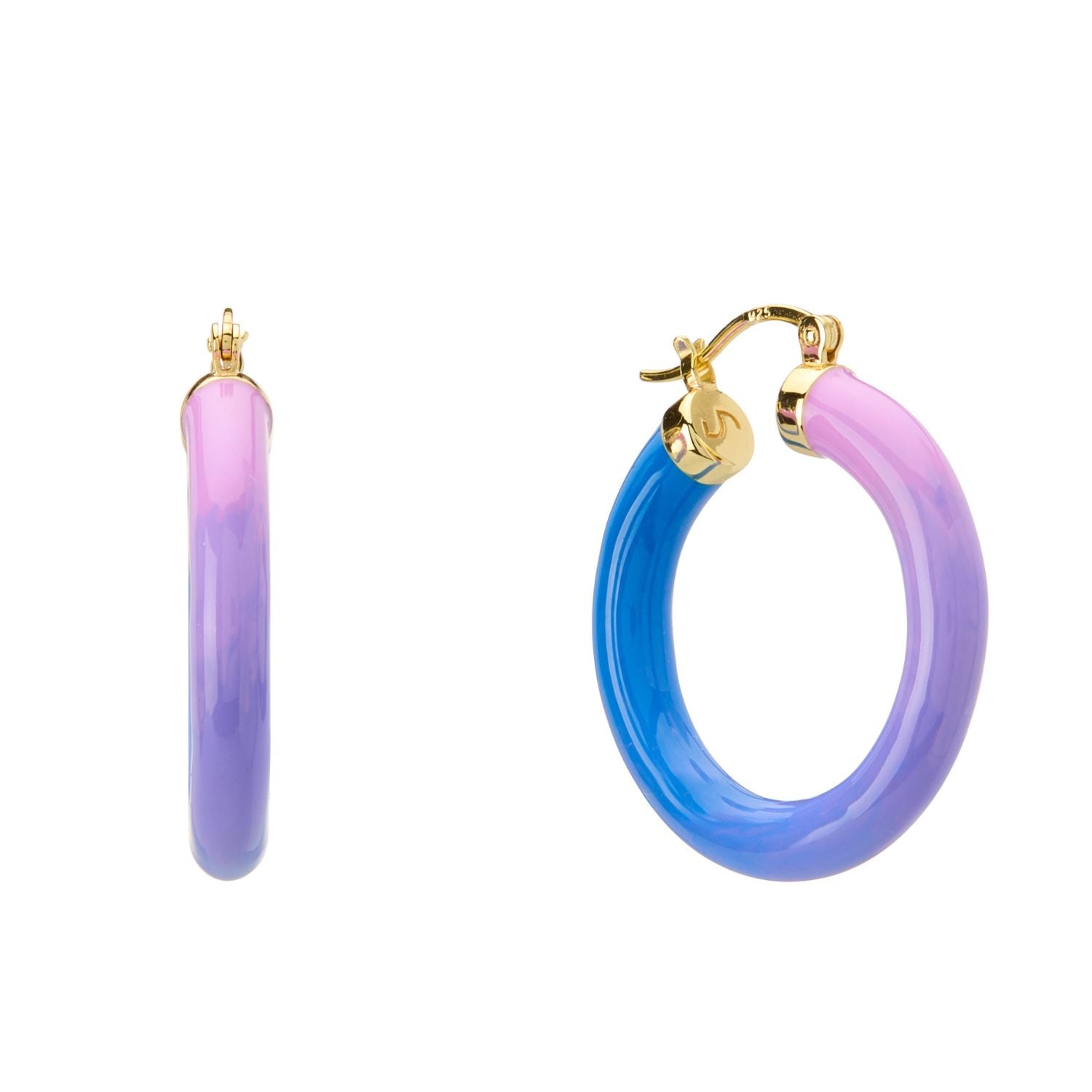 Tropicale Hoop Earring Dawn - Gold Vermeil