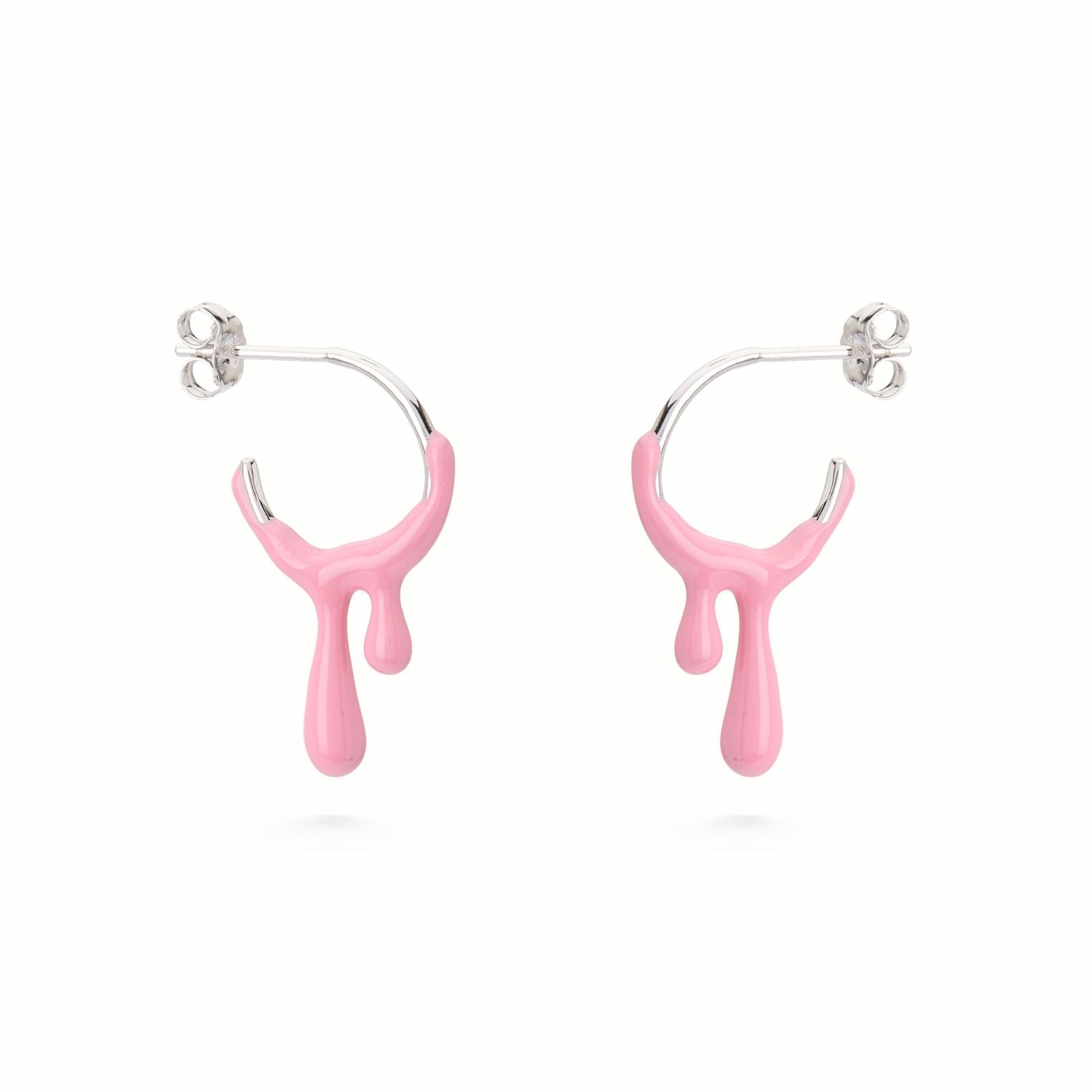 Gelato Silver Earring - Raspberry