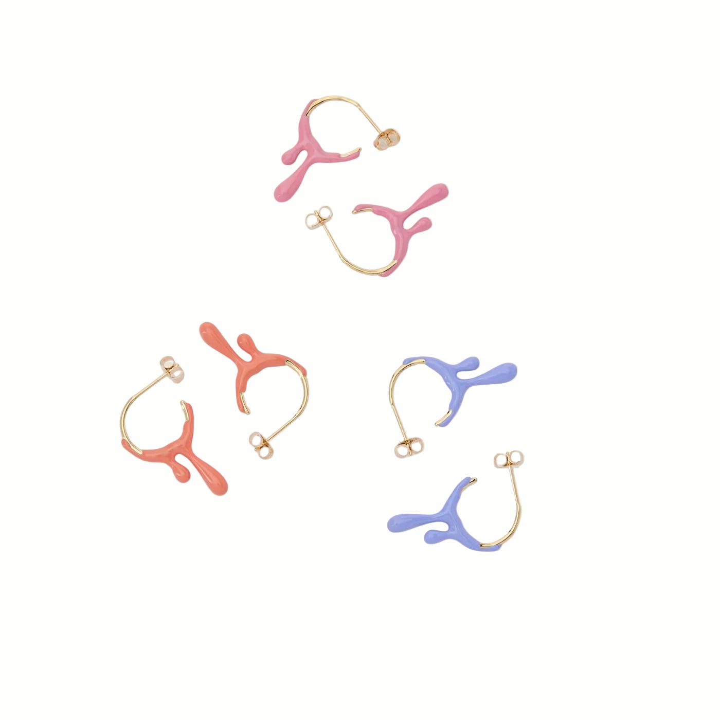 Gelato Gold Earring - Tangerine image 2