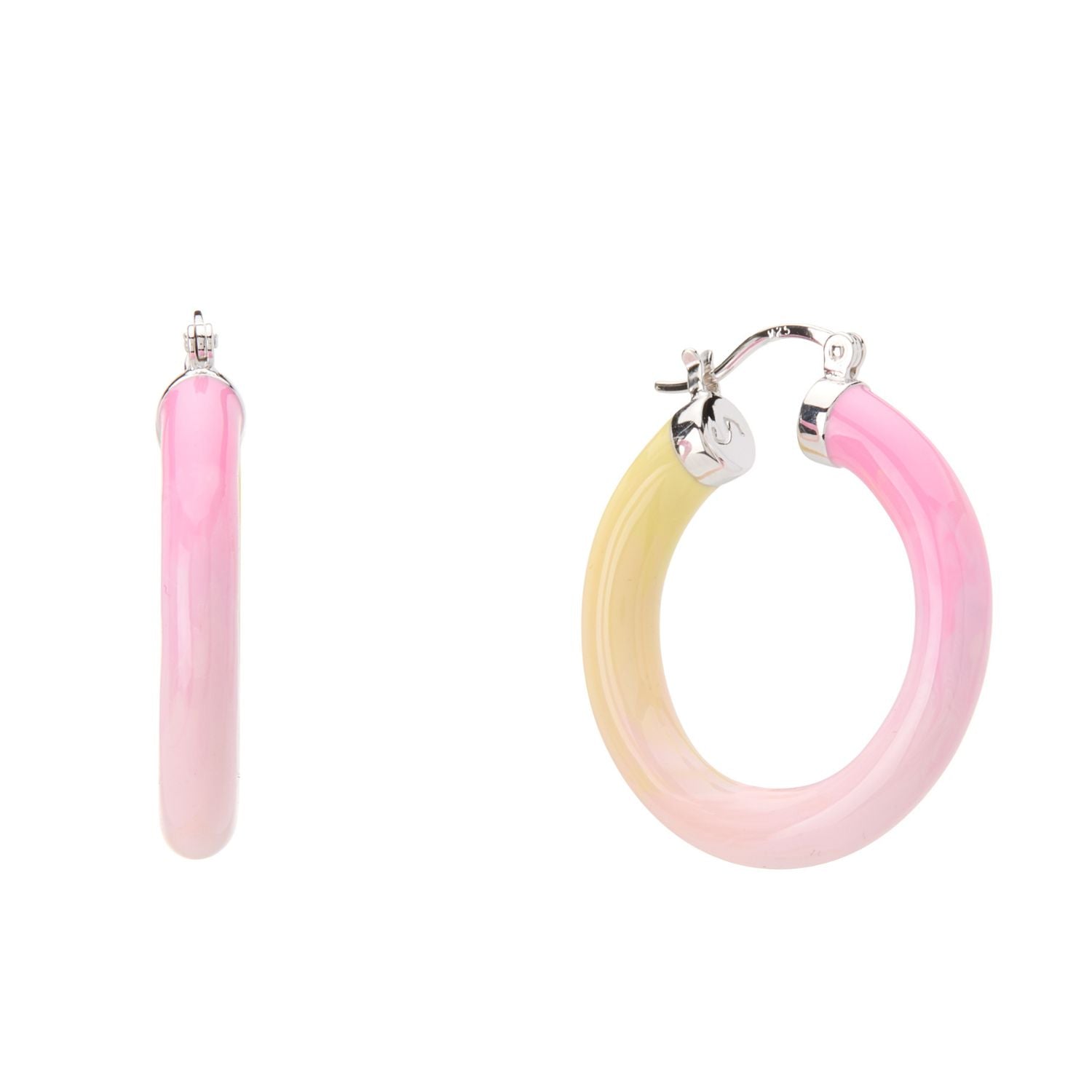 Tropicale Hoop Earring Sunset - Silver