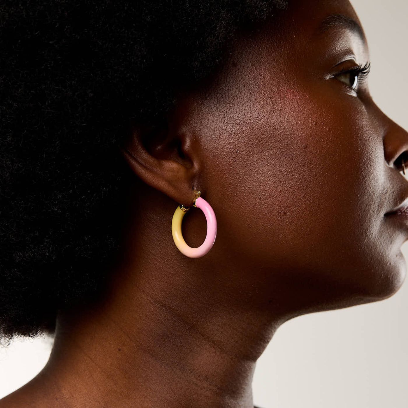 Tropicale Hoop Earring Sunset - Gold Vermeil image 1